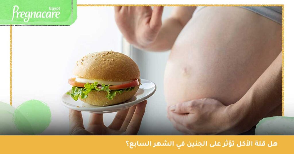 هل قلة الأكل تؤثر على الجنين في الشهر السابع؟