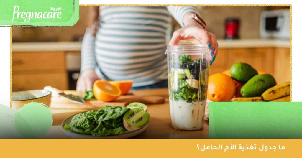 ما جدول تغذية الأم الحامل؟