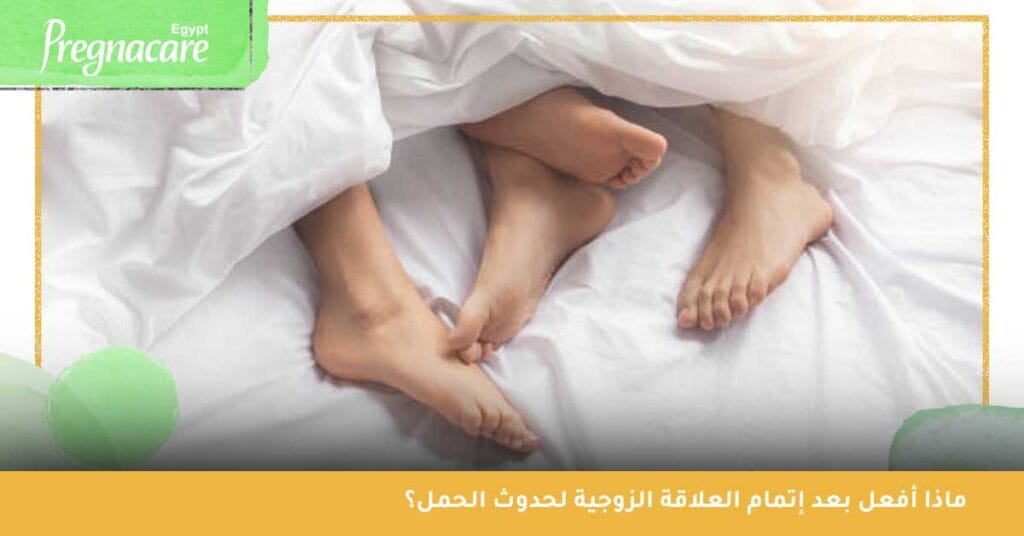 ماذا أفعل بعد إتمام العلاقة الزوجية لحدوث الحمل؟