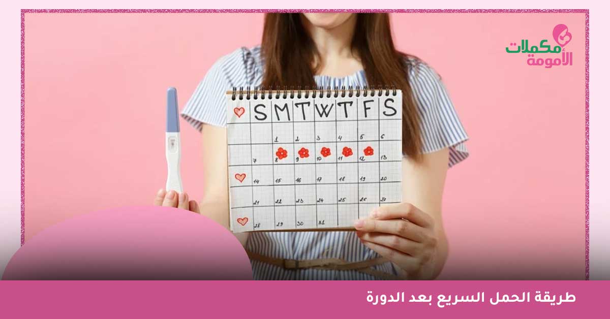 طريقة الحمل السريع بعد الدورة-ما هي الايام التي لا يحدث فيها حمل بعد الدورة-متى ممكن يحدث الحمل بعد الدوره-متى يتكون الحمل بعد الدوره